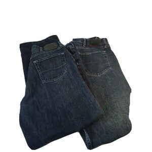 2 Pair LEE Men’s Denim Jeans Relaxed Straight 38 x 32 And Regular Fit  38 X 30